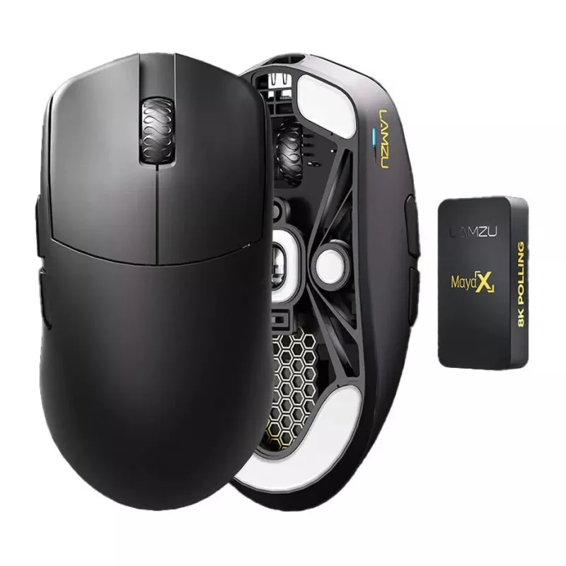 Pelėdų kilimėlis Lamzu Maya X Gaming, anglies juodos spalvos