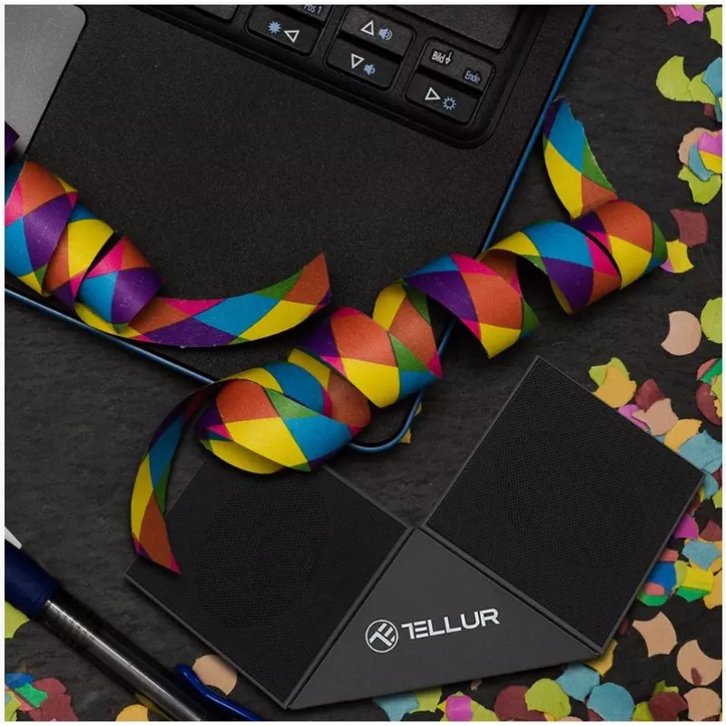 Nešiojamas garsiakalbis Tellur Bluetooth Speaker Nyx Black
