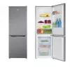 Šaldytuvas-šaldiklis AMICA FK2425.4UNTX(E) laisvai pastatomas 277 L bendras, apatinis šaldiklis 74 L, inverteris, sidabrinis, 1593×540×550 mm
