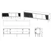 RTV spintelė ABI 4D 200x38x62 juodas matinis