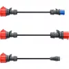go-e Adapterių rinkinys Gemini flex 11 kW, 3 vienetų komplektas (juodas, 30 cm)