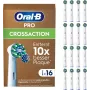 Pakeičiamieji Oral-B Pro CrossAction šepetėlių antgaliai, 16 vnt.