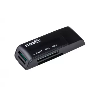 Natec MINI ANT 3 USB 2.0 kortelių skaitytuvas (SD, SDHC, MMC, M2, microSD), juodas (NCZ-0560)