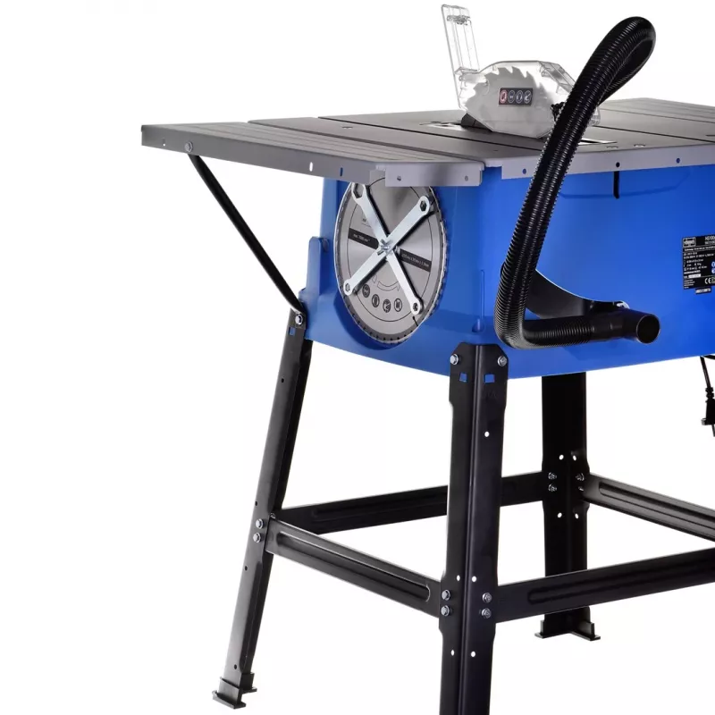 Staldis pjūklas Scheppach HS100S Special Edition – 2000 W, 250 mm diskas, 85 mm pjovimo gylis, 0–45° kampas, sulankstomas stovas