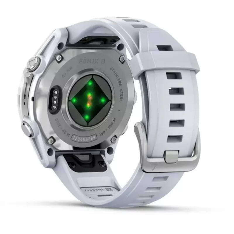 Garmin Fenix 8 3,3 cm (1,3 inch) AMOLED 43 mm Sidabrinis GPS laikrodis