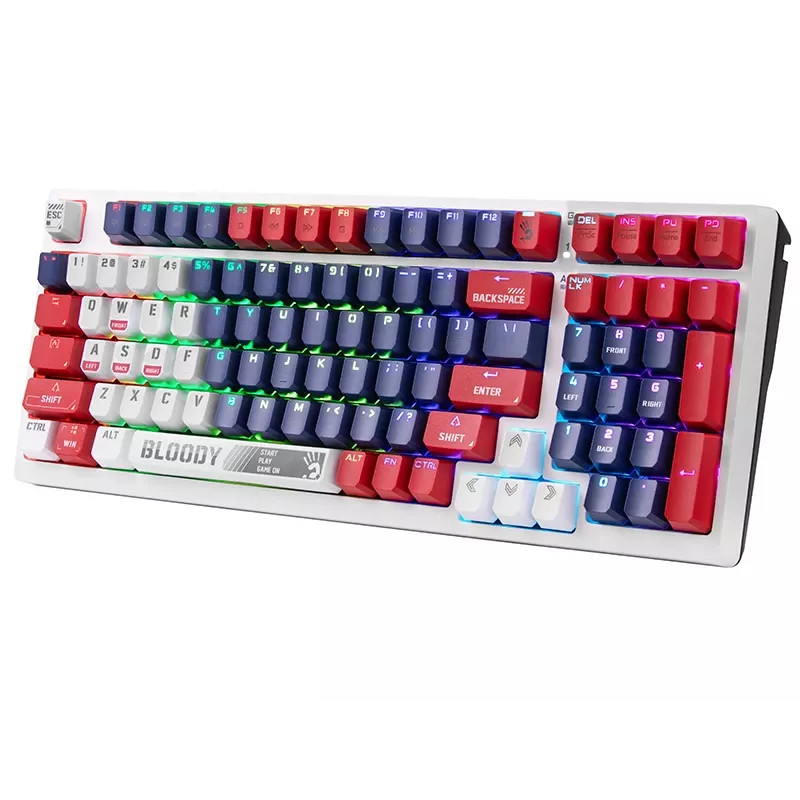Žaidimų pelė A4Tech Bloody S98 USB Sports Navy su BLMS Red Plus jungikliais