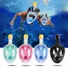 Viso veido nardymo kaukė Free Breath M2068G S/M – Rožinė, apsauga nuo rasojimo, panoraminis vaizdas