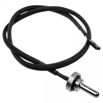 Alphacool Eiszapfen temperatūros jutiklis Plug G1/4 – aušinimo skysčio temperatūros matuoklis chromuotas 50 cm