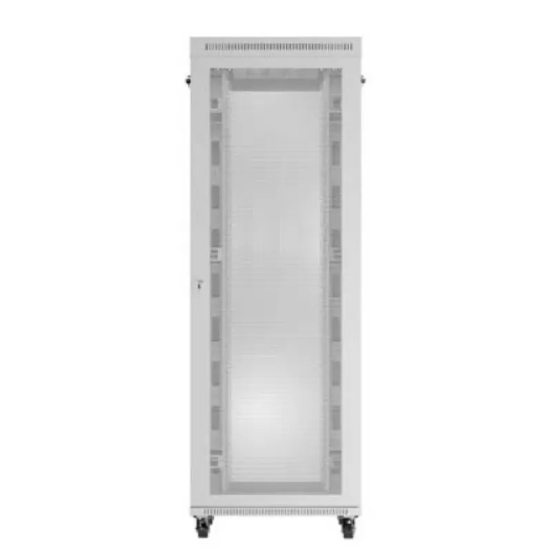 Stovo spinta 19 inch LANBERG FF01-8047-23SL 47U 800x1200 mm pilka su perforuotomis durelėmis