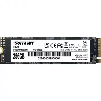 SSD diskas Patriot P320 256GB M.2 2280 PCIe 3.0 x4 NVMe