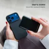Fiksuotas MagFlow | Galinis dangtelis | Samsung | Galaxy S26 | Skystas silikonas | Juoda