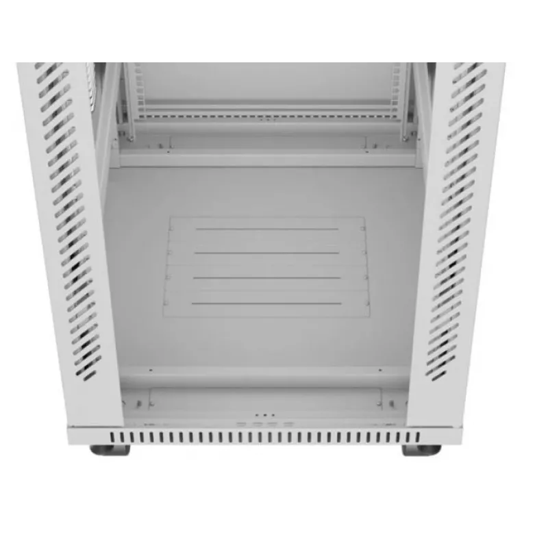 Laisvai pastatomas stovas LANBERG FF01-6842-12SL 42U, 600×800 mm, 2121 mm aukštis, 1200 kg talpa, IP20, pilka
