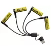 Įkraunamas ličio jonų AA 1,5V akumuliatorių rinkinys Nitecore NH2400 2400mAh – 4 vnt.