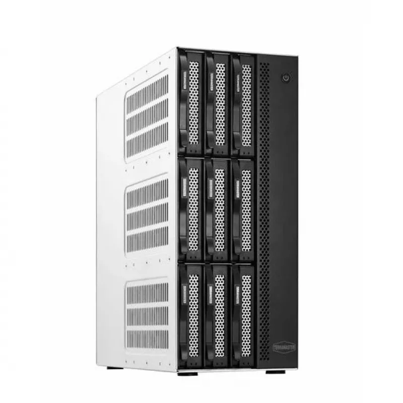 TerraMaster T9-500 PRO NAS / saugojimo serveris stalinis Intel® Core™ i7 16 GB DDR5 0 TB Pilka