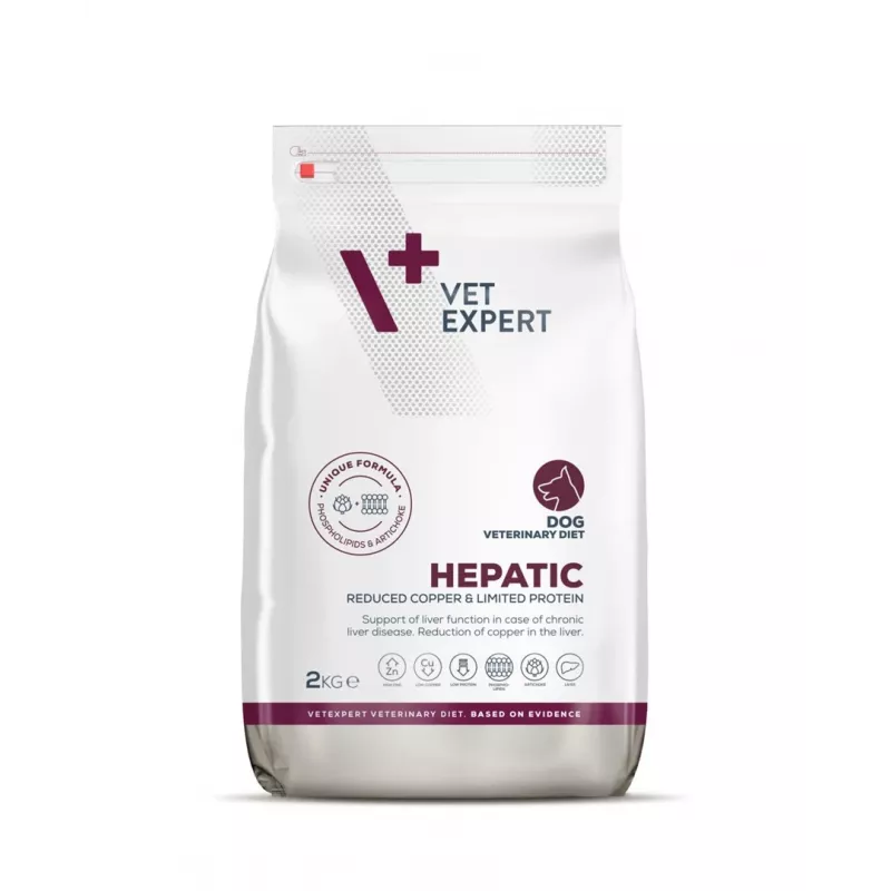 VETEXPERT Veterinary Diet Hepatic Dog sausas ėdalas šunims, 2 kg