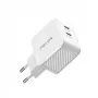 Nevox 45W dvigubas USB-C PD GaN įkroviklis, baltas, modelis 2569