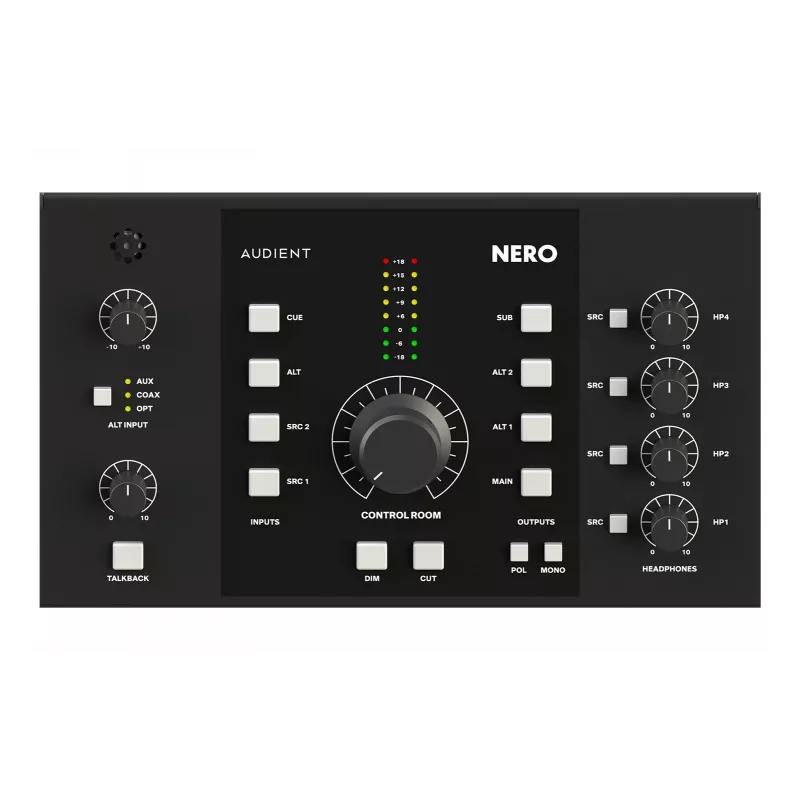 Audient NERO – monitorų valdiklis studijai