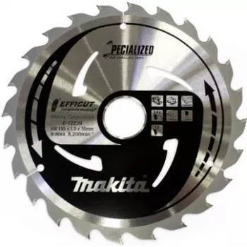 Makita Specialized EFFICUT pjūklo diskas WPC (medžio-plastiko kompozitui)