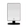 Extralink Makeup veidrodis su apšvietimu ir stovu, juodas