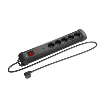 Lanberg SP1-05F-0300-BK Prailgintuvas 3 m 5 lizdų juodas