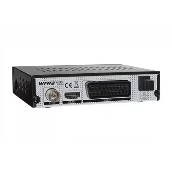 Skaitmeninis antžeminis TV imtuvas WIWA H.265 PRO DVB-T/DVB-T2 — Full HD, H.265, HDMI, SCART, USB, įrašymas