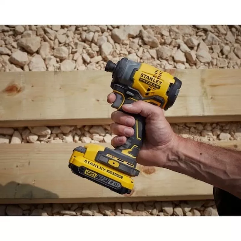 Stanley SFMCF820D2K sukamasis gręžtuvas/impulsinis atsuktuvas 2900 RPM Juoda, Geltona