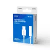 USB Type-C (M) – Jack 3,5 mm (M) garso adapteris baltas SAVIO AK-52
