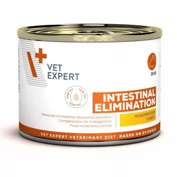 Šlapias šunų ėdalas VETEXPERT Intestinal Elimination – terapinė dieta kalakutiena 200 g, be grūdų, suaugusiems šunims