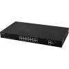PULSAR SF116 valdomas tinklo jungiklis Fast Ethernet (10/100) PoE 1U juodas