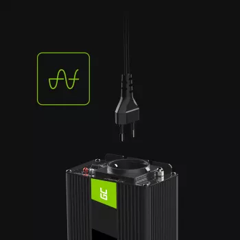 GREEN CELL automobilinis keitiklis 12V į 230V 150W/300W gryno sinuso