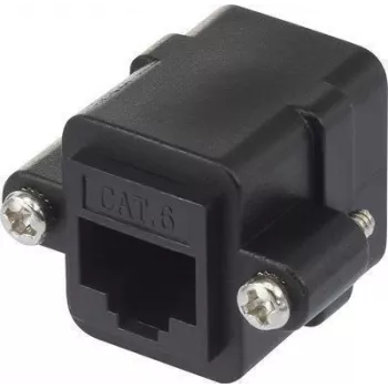 Renkforce RJ7 tinklo adapteris CAT 6 [1x RJ45 lizdas - 1x RJ45 lizdas] Juodas (RF-4712202)