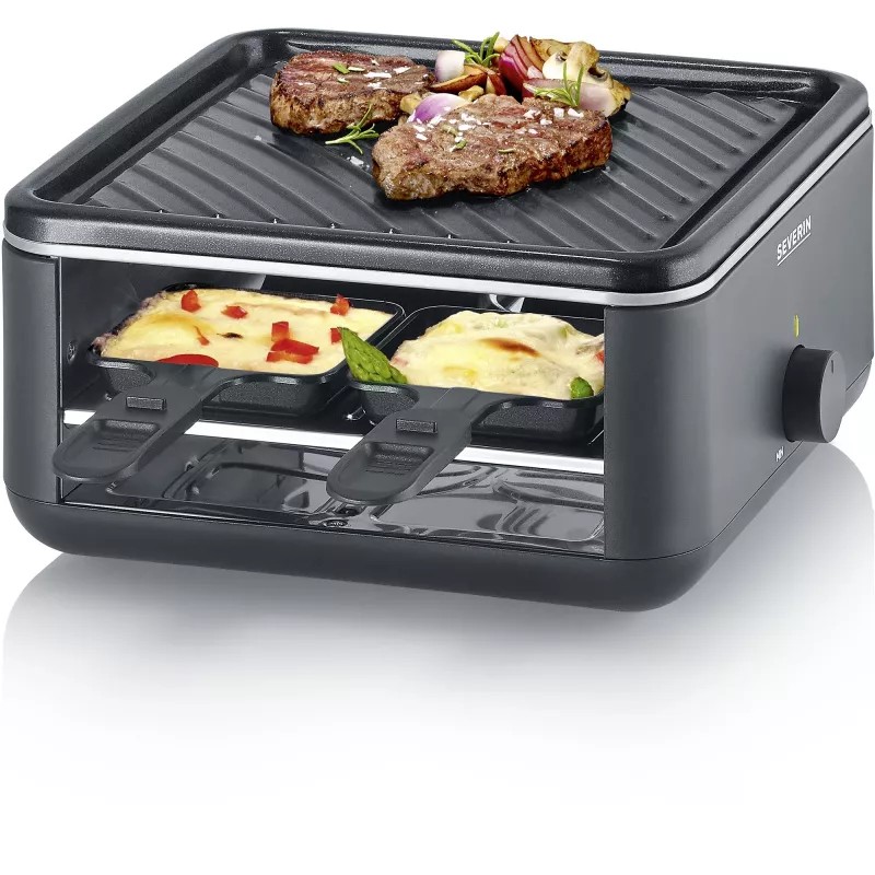 Severin RG 2360 raclette grilis 4 asmenims 800 W Juoda