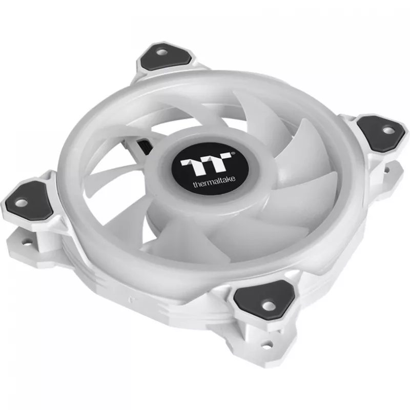 Thermaltake Riing Quad 12 ARGB 120mm korpuso ventiliatoriai 3 vnt. komplektas balti