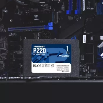 SSD Patriot P220 1 TB (2,5 colio, SATA III, 550/500 MB/s, 50k IOPS, 7 mm)