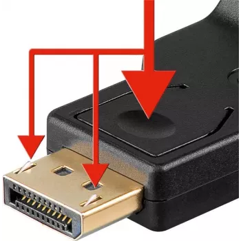 Goobay DisplayPort į VGA adapteris 1.1, 0,15 m (60606)