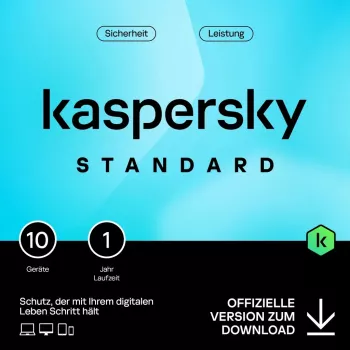 Kaspersky Standard - 10 Įrenginių, 1 Metai - ESD-Atsisiuntimas