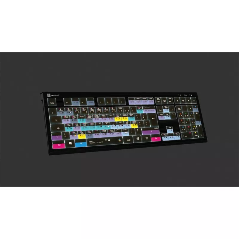 Logickeyboard ASTRA 2 klaviatūra USB AZERTY anglų juoda
