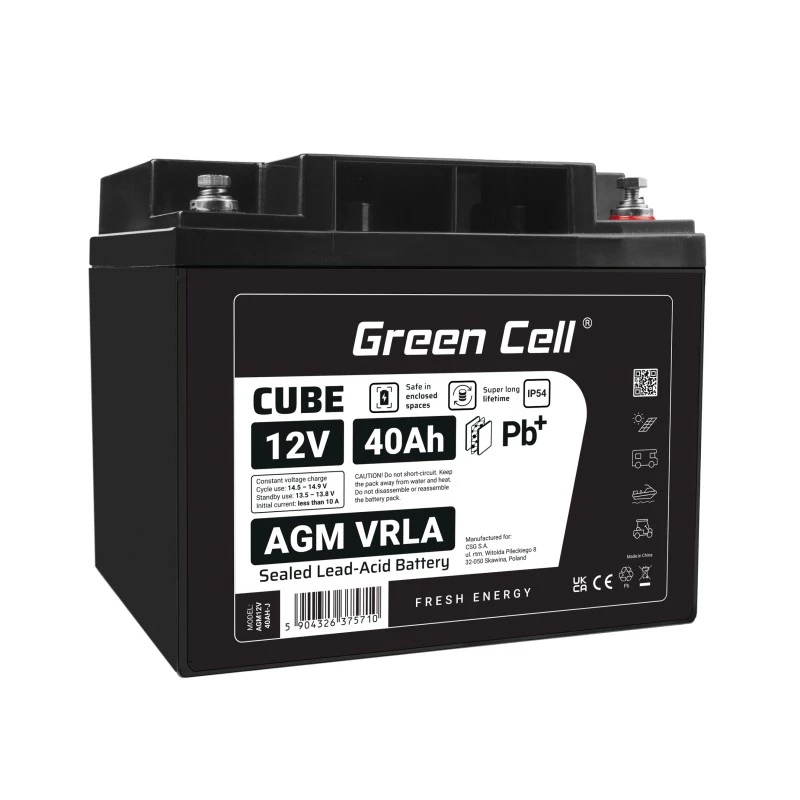 Baterija AGM VRLA 12V 40Ah IP54