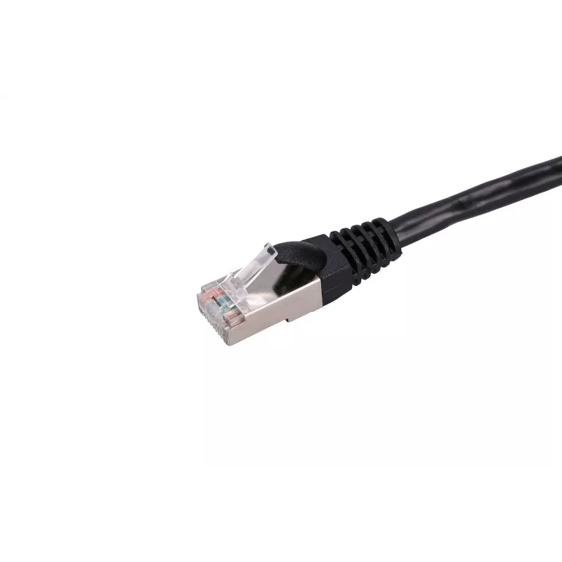 Tinklo laidas Extralink LAN Patchcord Kat.5e RJ-45 2m Juodas