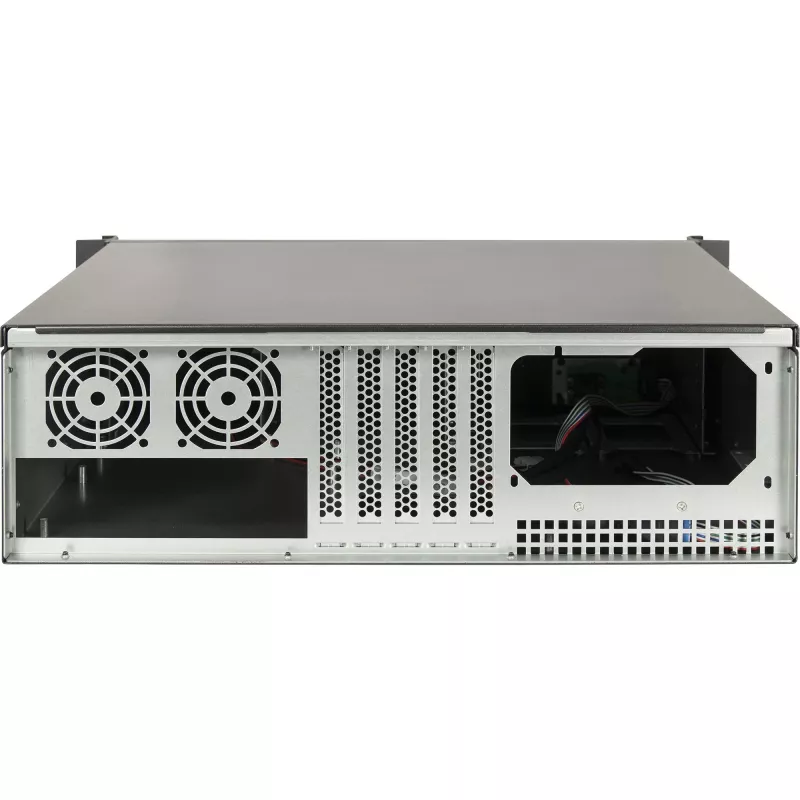 Serverio stovas Inter-Tech 3U-K-340L juodas ATX 60mm ventiliatoriai