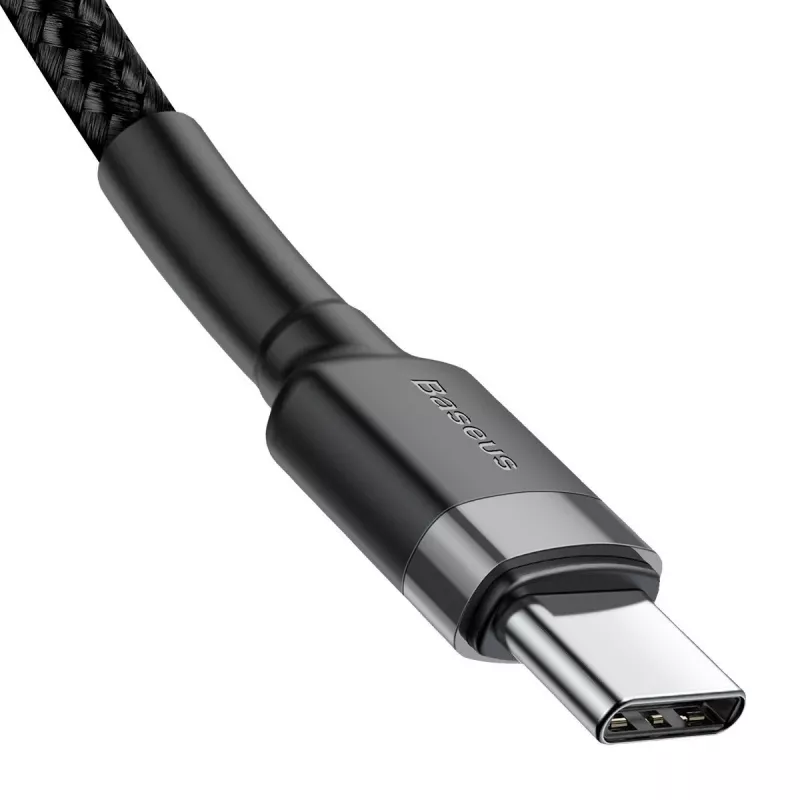 USB-C laidas Baseus Cafule 2m juodai pilkas
