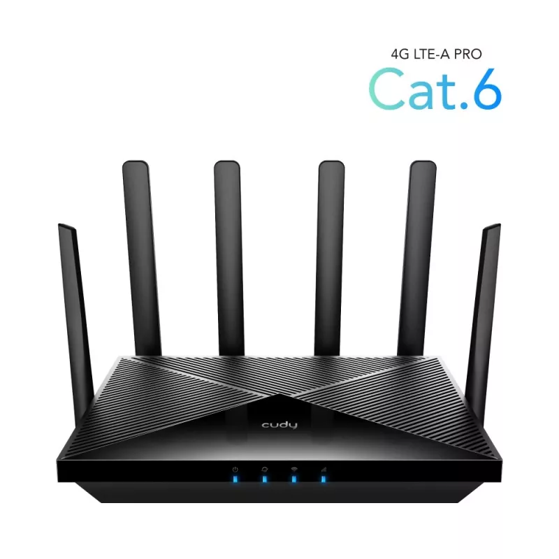 Cudy LT700 4G LTE Cat 6 maršrutizatorius su WiFi, Qualcomm mikroschema, dviguba SIM, AC1200, 4 Gigabit prievadai, OpenVPN