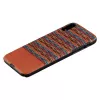 Dėklas iš medžio ir polikarbonato iPhone XR Browny Check Black