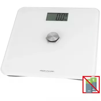 Svarstyklės elektroninės Profi-Care PC-PW 3112 – 180 kg, 100 g tikslumas, 310×310×44 mm, LCD ekranas