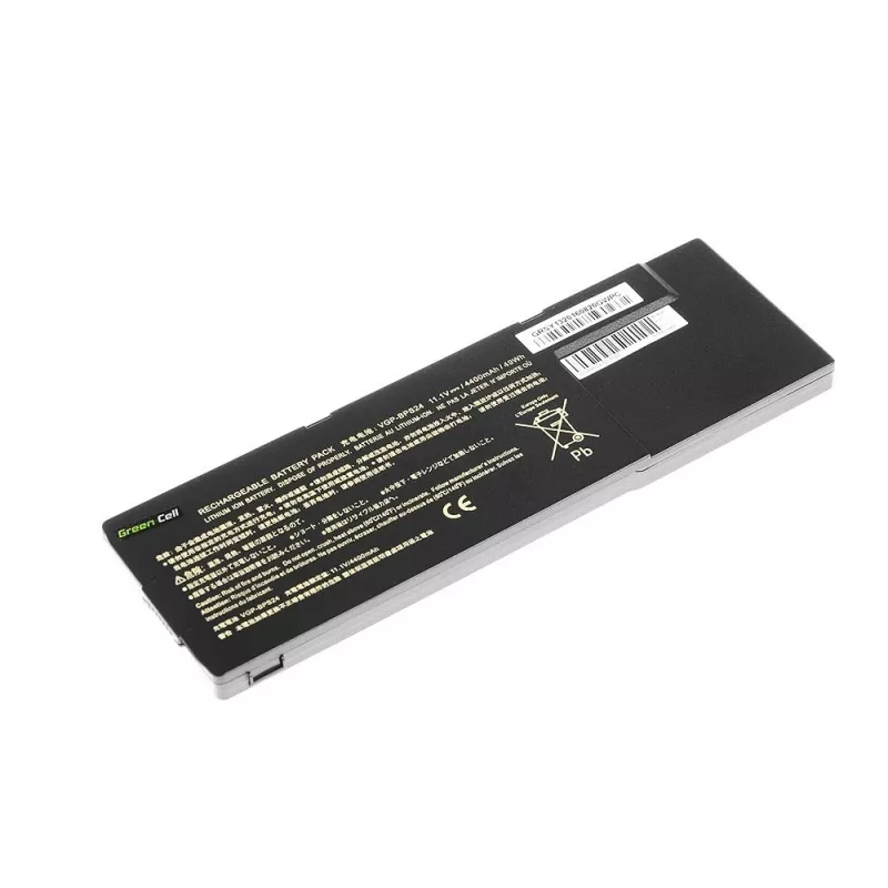 Baterija Green Cell SY14, skirta Sony VAIO PCG-71211M, PCG-61211M, PCG-71212M, 6600 mAh, juoda
