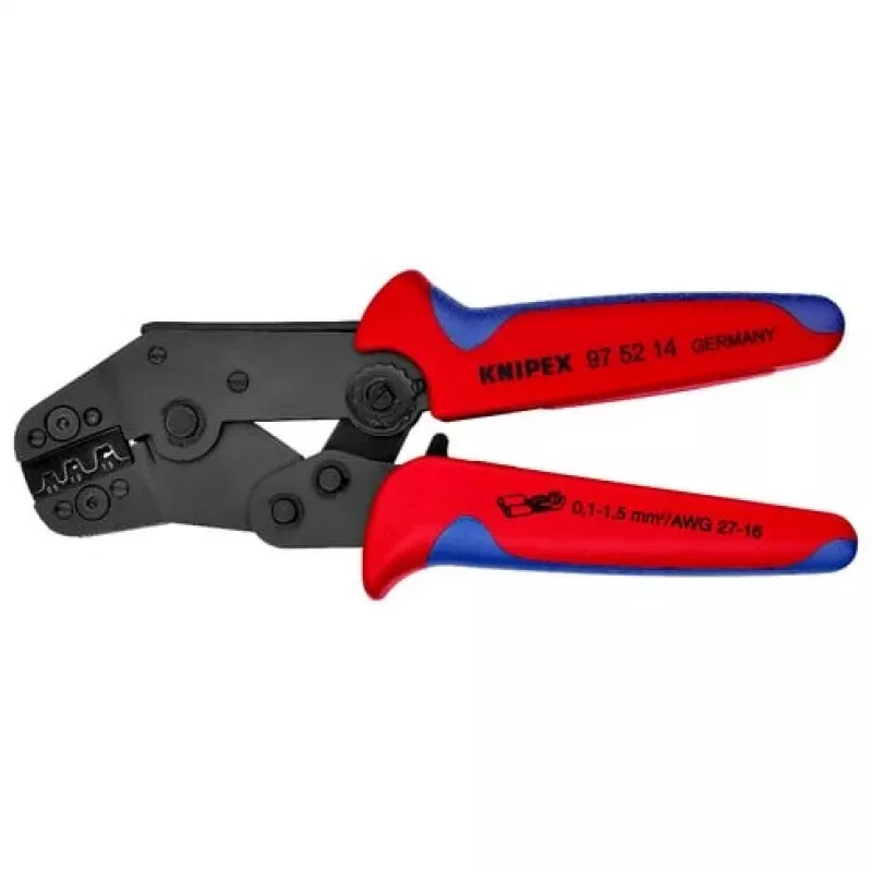 Knipex 97 52 14 užspaudimo replės neizoliuotiems atviriems gnybtams 0,10–1,5 mm²