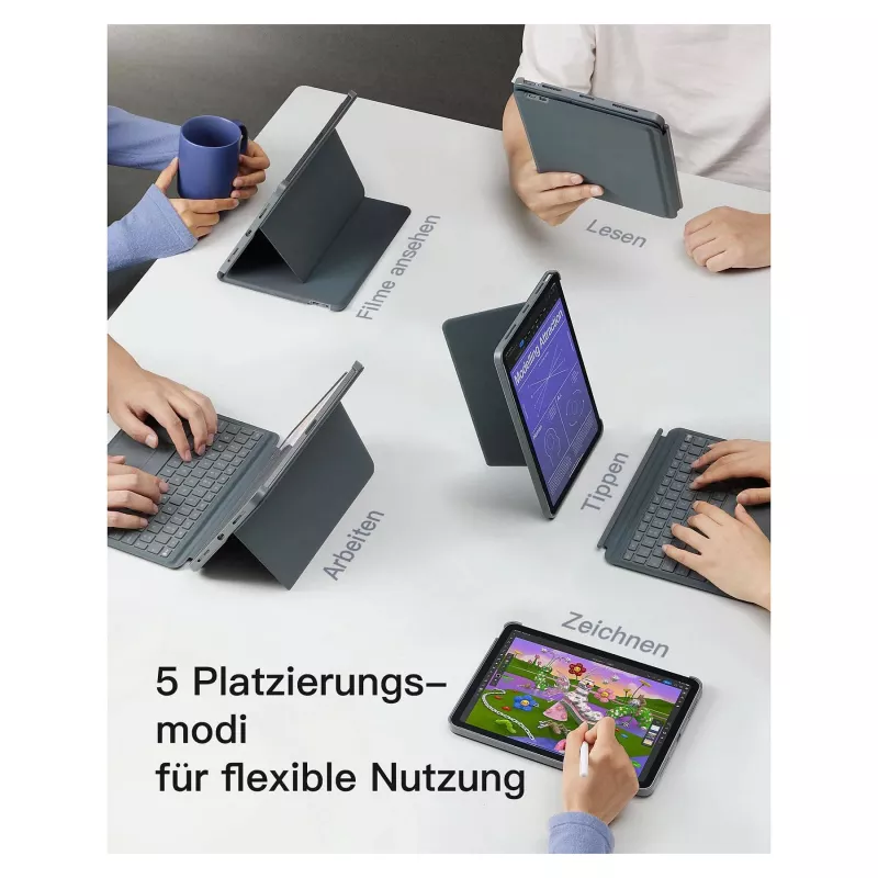 inateck Klaviatūra iPad 11 iPad Air 4-6 Com. QWERTZ pilka