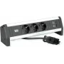 BACHMANN Desk1 3x įžemintas lizdas, USB įkroviklis, GST18 0,2m