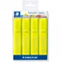Markeris Staedtler 364-1P WP4 smailusis antgalis Geltona 4 vnt.