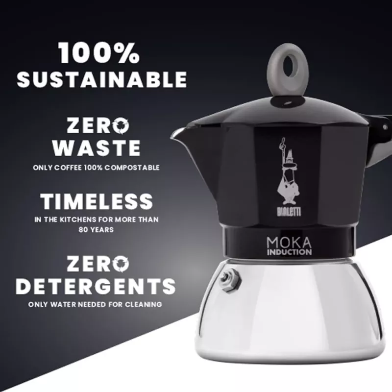 Bialetti Moka Induction kavinukas 4 puodeliams